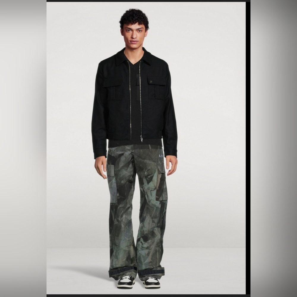 AMIRI Green Camouflage Cargo Pants - Picture 4 of 16